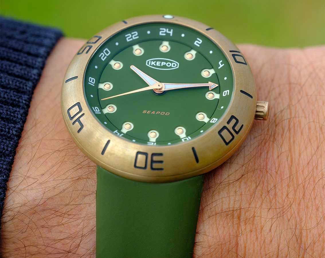 Ikepod  46 mm Watch in Green Dial For Men - 2