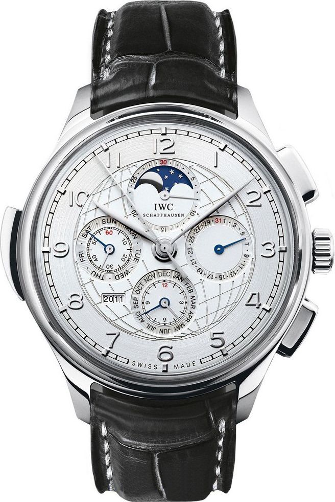 IWC Portugieser Grande Complication Silver Dial 45 mm Automatic Watch For Men - 1