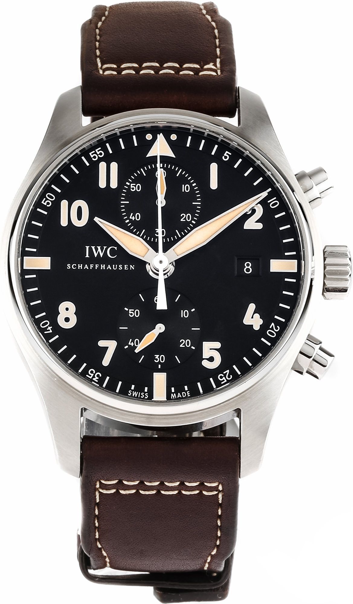 IWC Pilots Supermarine Chrono Black Dial 43 mm Automatic Watch For Men - 1