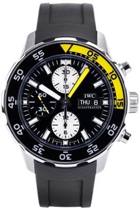 IWC Supermarine Chrono 44 mm Watch in Black Dial For Men - 1