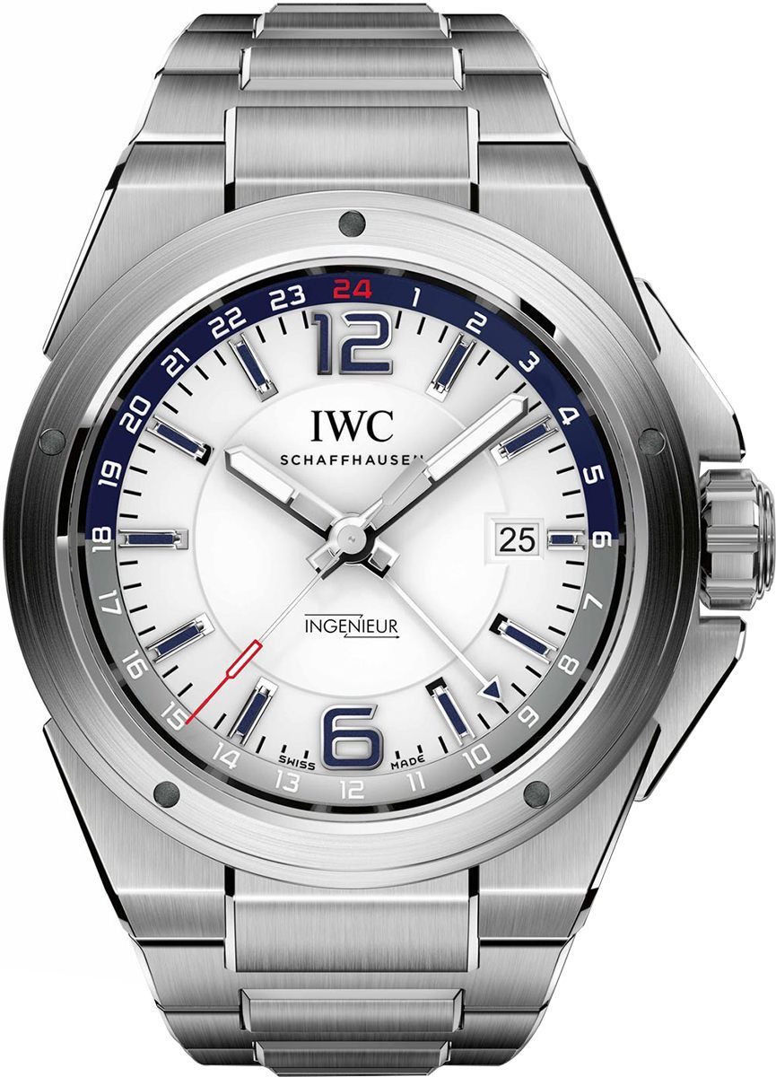 IWC Ingenieur Dual Time White Dial 43 mm Automatic Watch For Men - 1