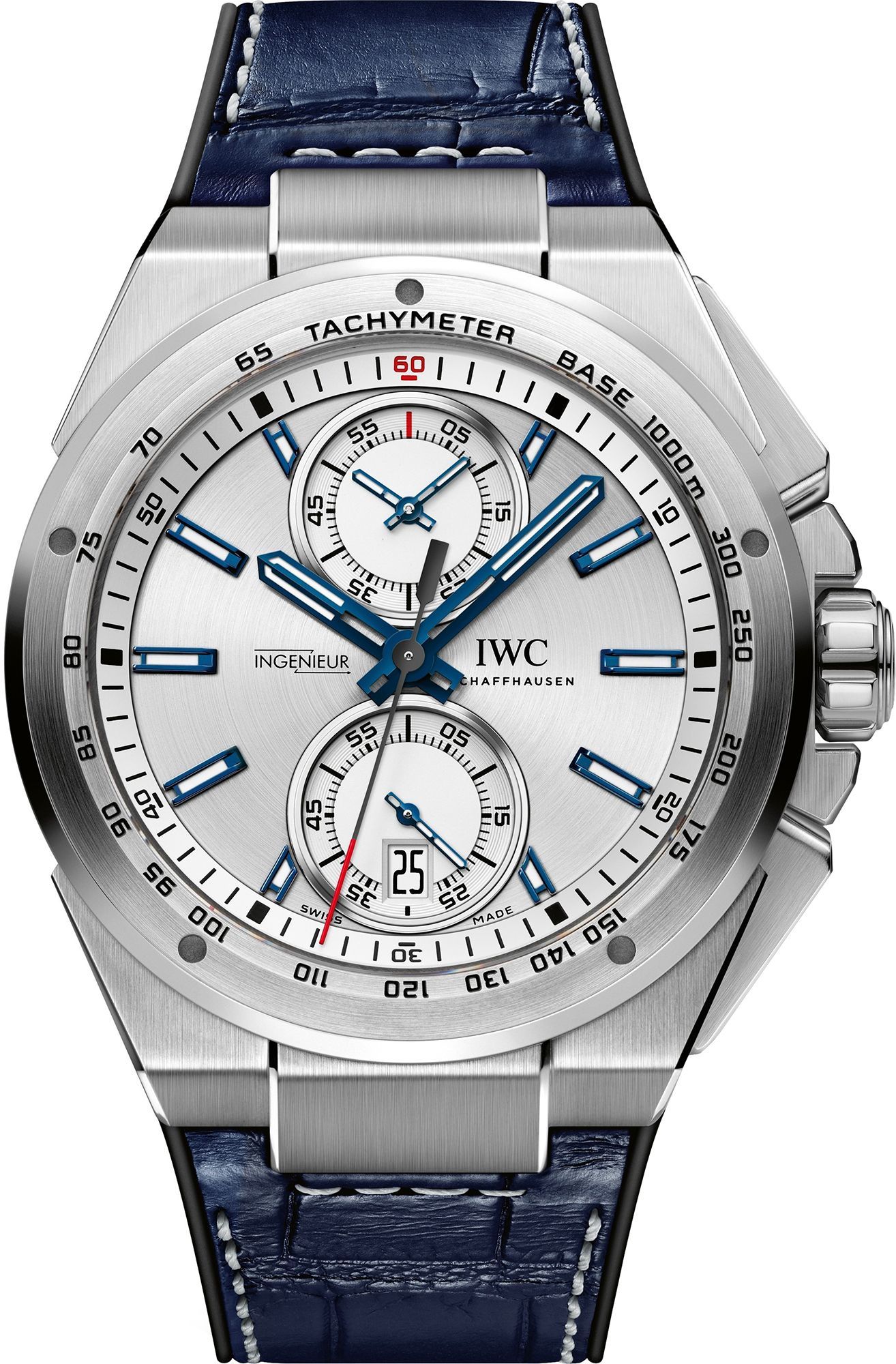IWC Chronograph Racer 45 mm Watch in Silver Dial For Men - 1