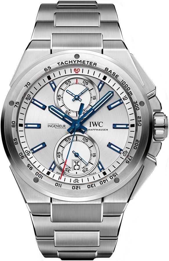 IWC Ingenieur Chronograph Racer Silver Dial 45 mm Automatic Watch For Men - 1