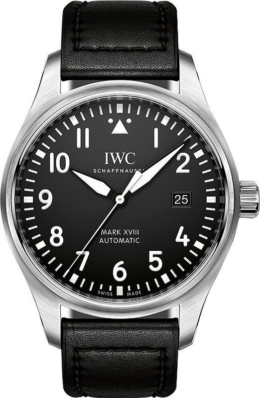 IWC Pilots Mark XVIII Black Dial 40 mm Automatic Watch For Men - 1
