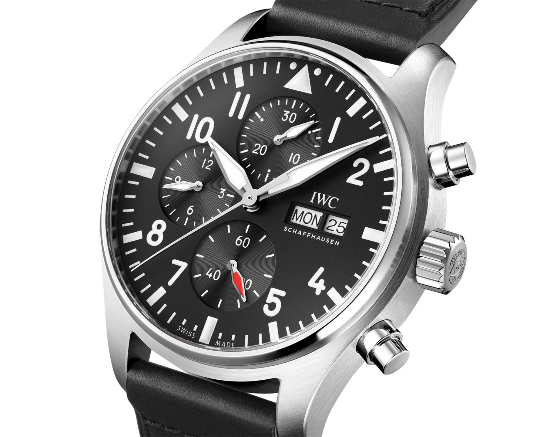 IWC Pilot’s Watches  Black Dial 43 mm Automatic Watch For Men - 2