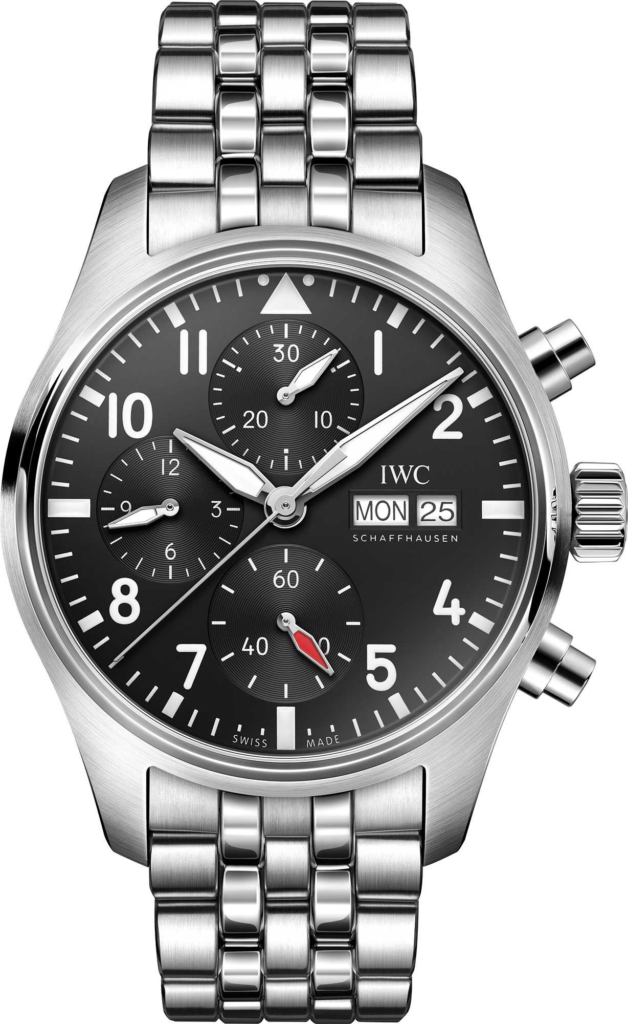 IWC Pilot’s Watches Classic Black Dial 41 mm Automatic Watch For Men - 1