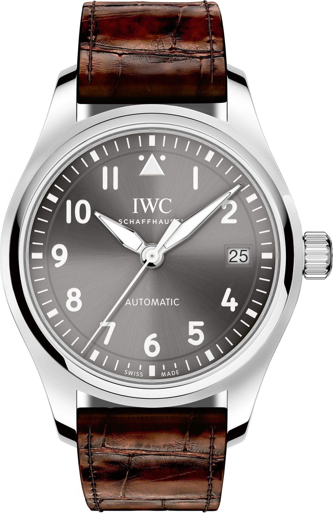 IWC Pilots Automatic 36 Grey Dial 36 mm Automatic Watch For Men - 1
