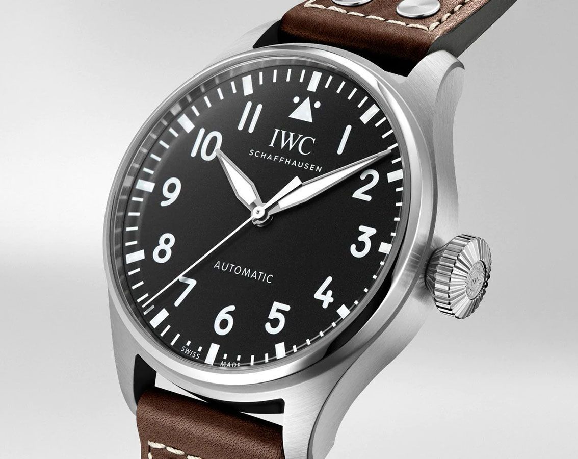 IWC Classic 43 mm Watch in Black Dial For Men - 7