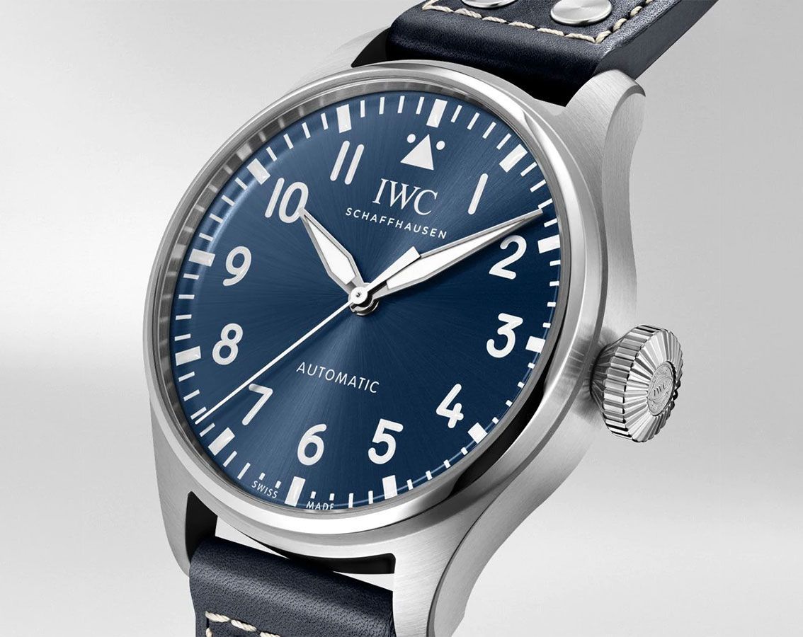 IWC Pilot’s Watches Classic Blue Dial 43 mm Automatic Watch For Men - 4