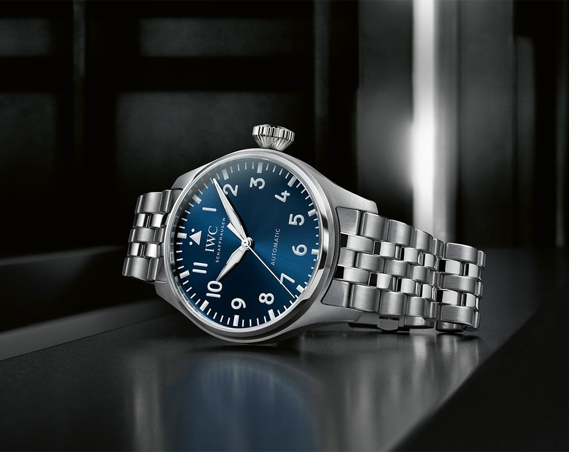 IWC Classic 43 mm Watch in Blue Dial For Men - 9