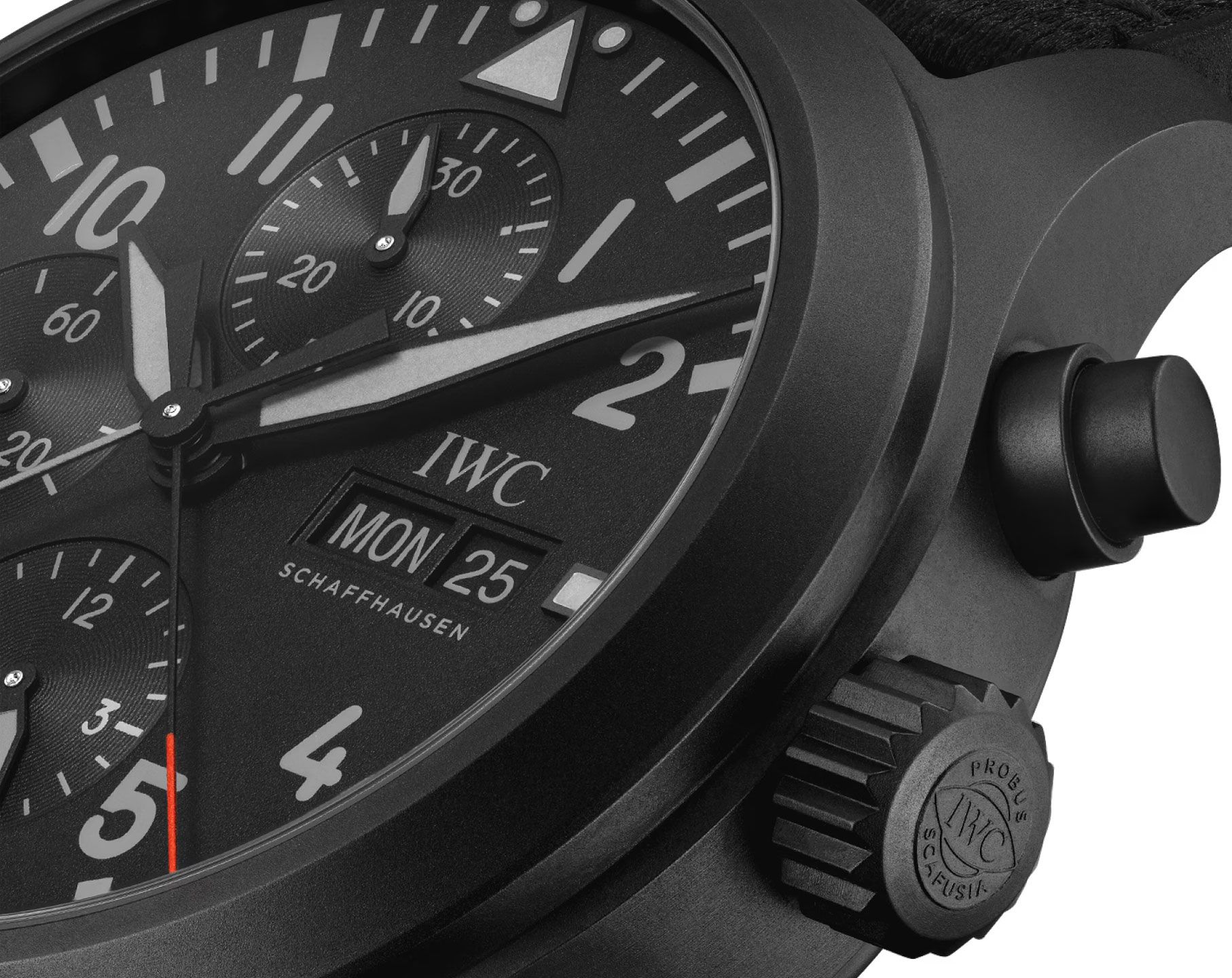 IWC Pilot’s Watches  Black Dial 44 mm Automatic Watch For Men - 7