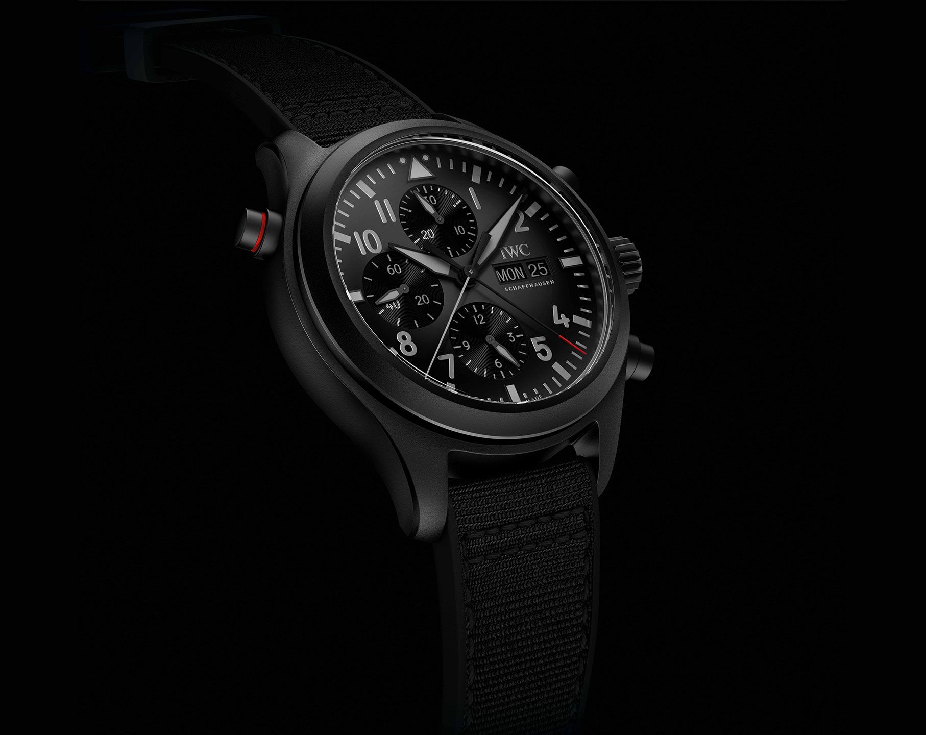 IWC Pilot’s Watches  Black Dial 44 mm Automatic Watch For Men - 9