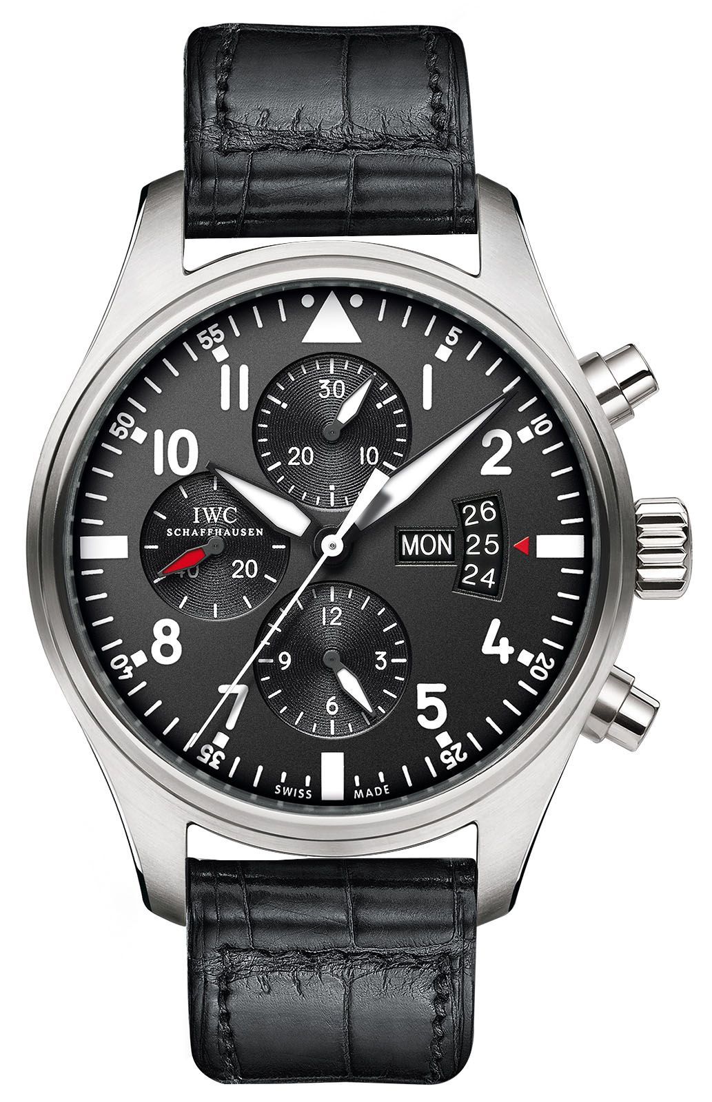 IWC Supermarine Chrono 43 mm Watch in Black Dial For Men - 1