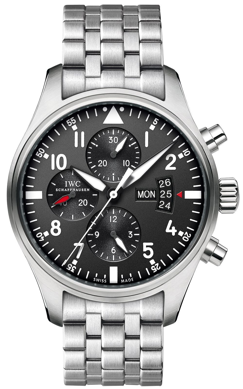 IWC Supermarine Chrono 42 mm Watch in Black Dial For Men - 1
