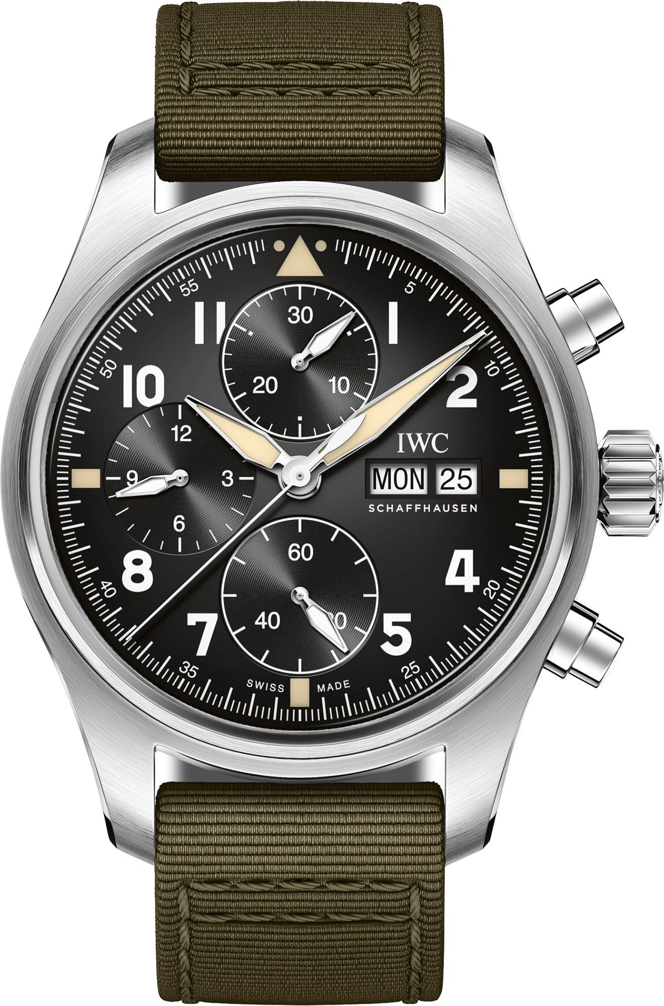IWC Pilot’s Watches Classic Black Dial 41 mm Automatic Watch For Men - 1