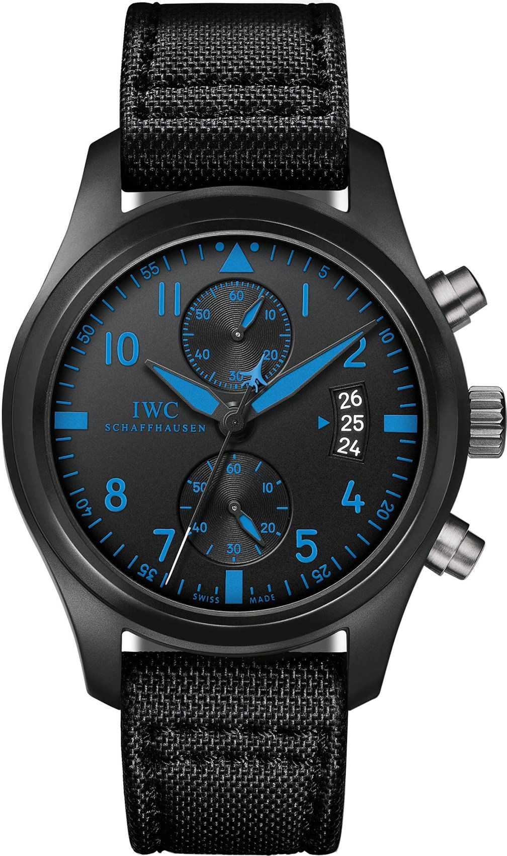 IWC Pilots Supermarine Chrono Black Dial 46 mm Automatic Watch For Men - 1