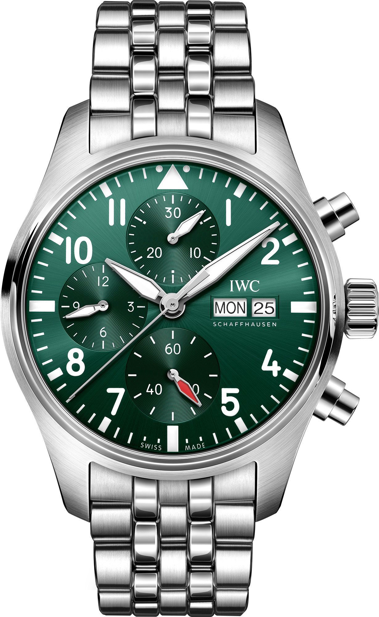 IWC Pilot’s Watches Classic Green Dial 41 mm Automatic Watch For Men - 1