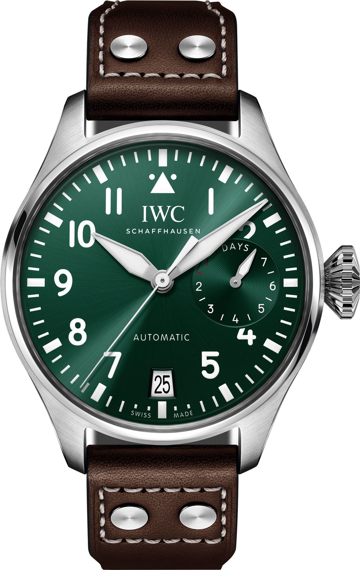 IWC Classic 46.2 mm Watch in Green Dial For Men - 1