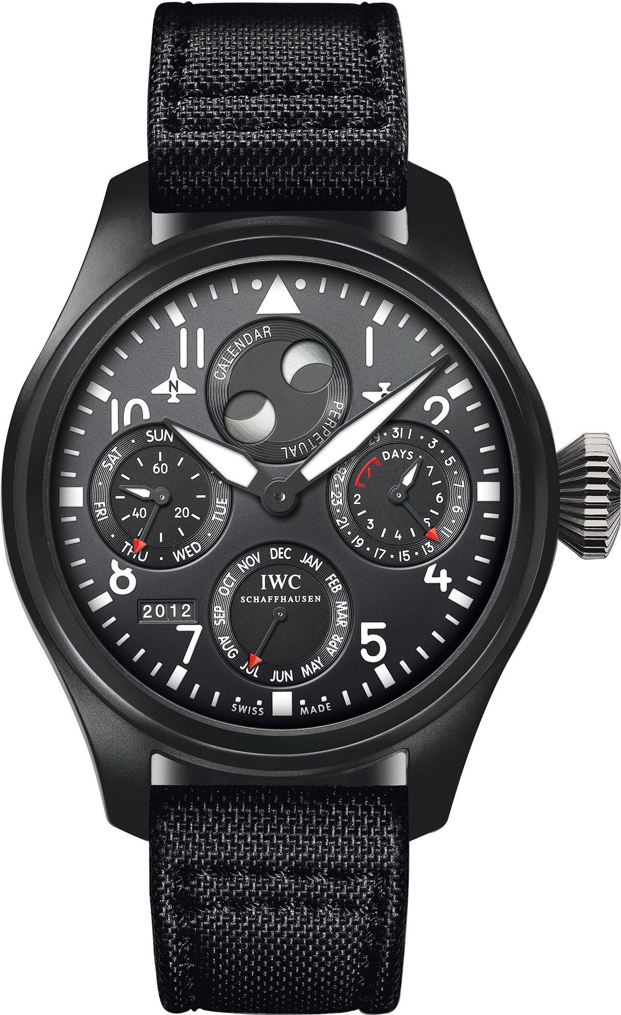 IWC Pilots Perpetual Calendar Black Dial 48 mm Automatic Watch For Men - 1