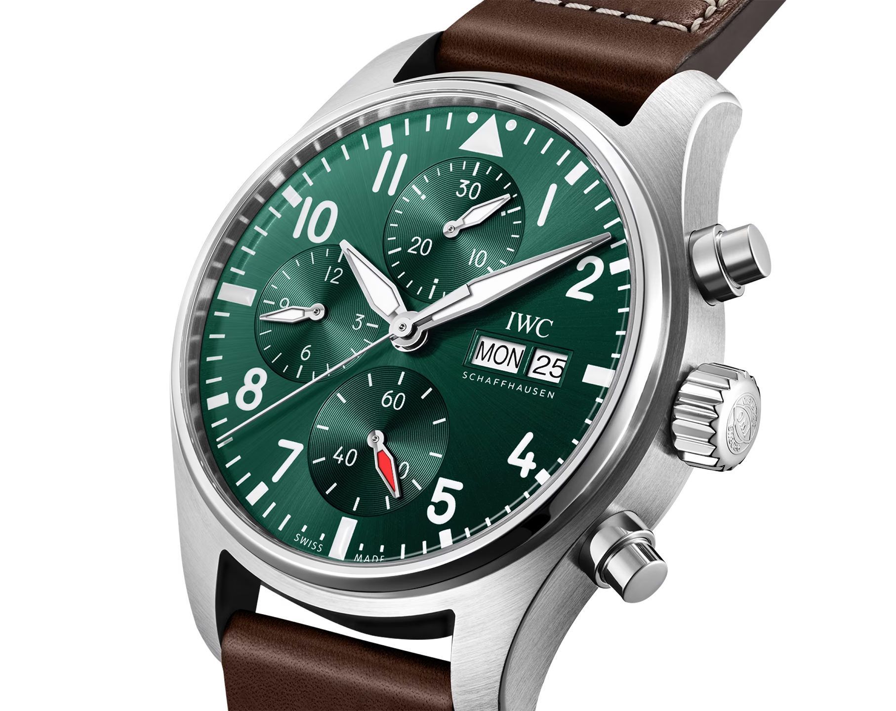 IWC Pilot’s Watches Classic Green Dial 41 mm Automatic Watch For Men - 3