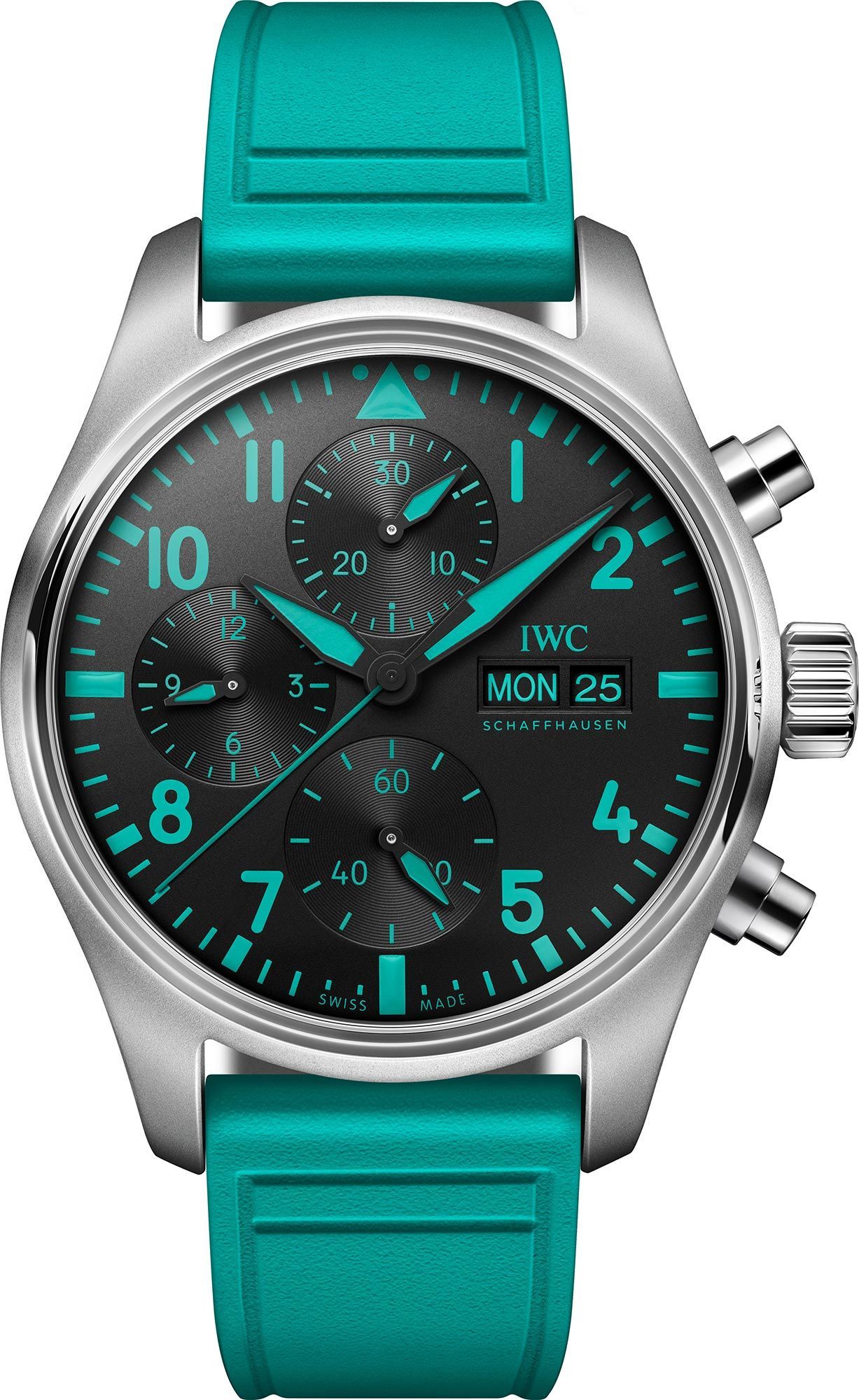 IWC Pilot’s Watches  Green Dial 41 mm Automatic Watch For Men - 1