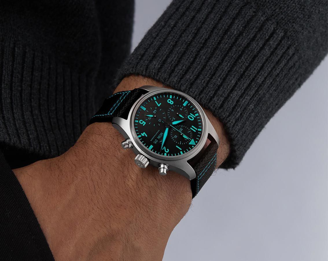 IWC Pilot’s Watches  Green Dial 41 mm Automatic Watch For Men - 4