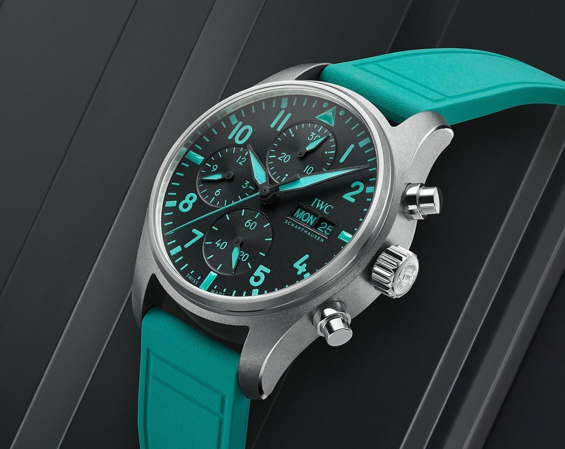 IWC Pilot’s Watches  Green Dial 41 mm Automatic Watch For Men - 5