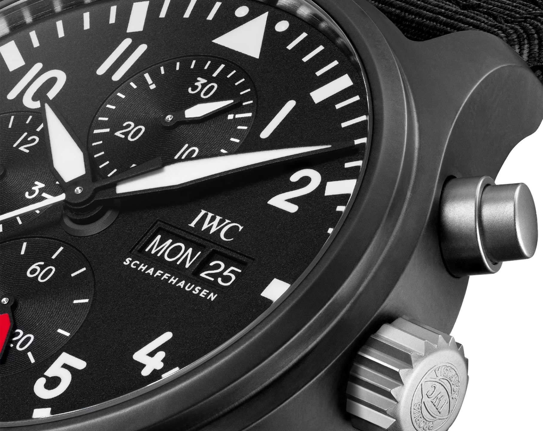 IWC Performance Materials 44.5 mm Watch in Black Dial For Men - 5