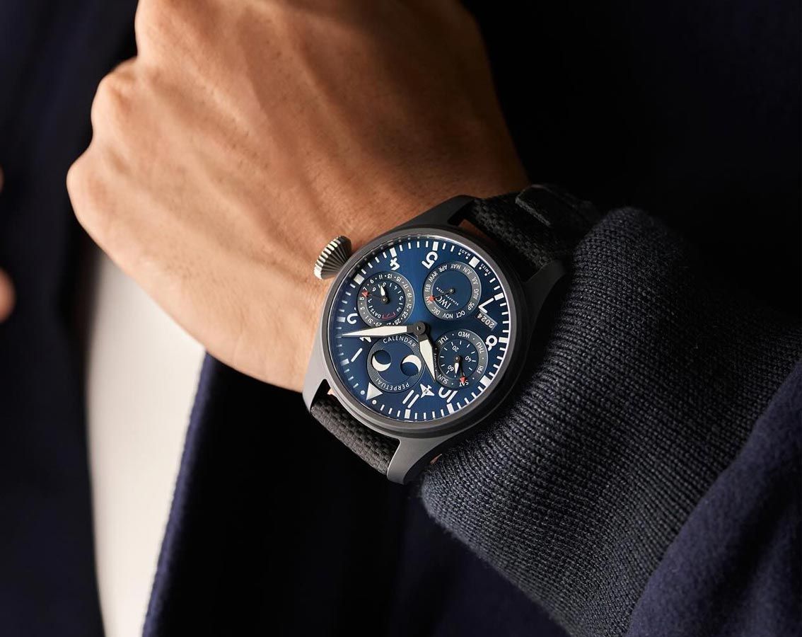 IWC Pilot’s Watches  Blue Dial 46.5 mm Automatic Watch For Men - 4