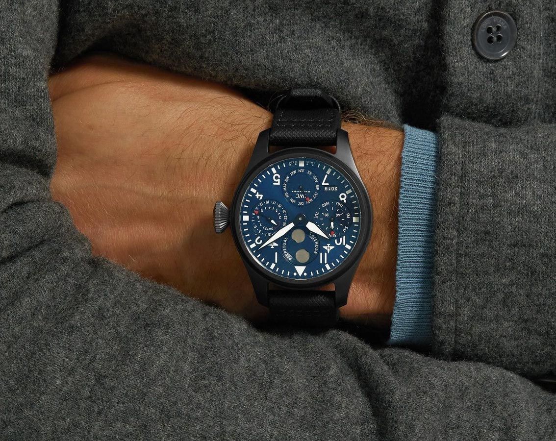 IWC Pilot’s Watches  Blue Dial 46.5 mm Automatic Watch For Men - 5