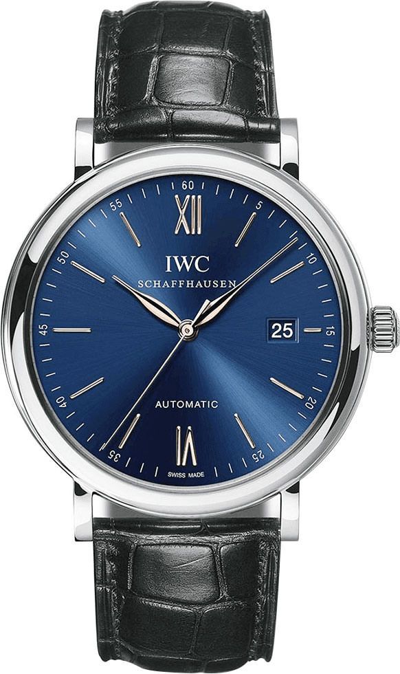 IWC  40 mm Watch in Blue Dial For Unisex - 1