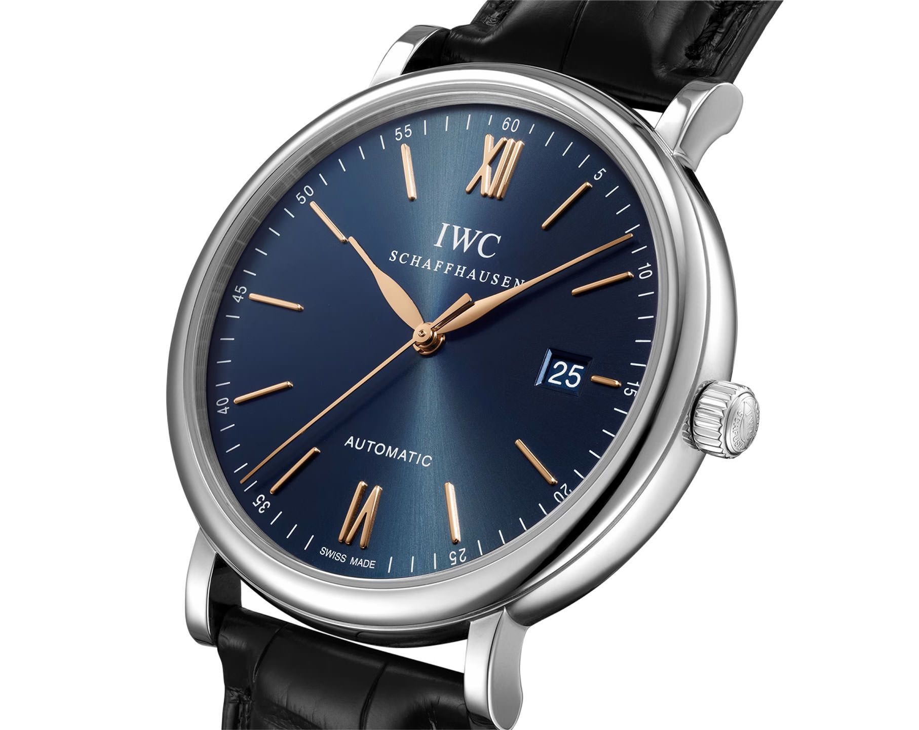 IWC  40 mm Watch in Blue Dial For Unisex - 5
