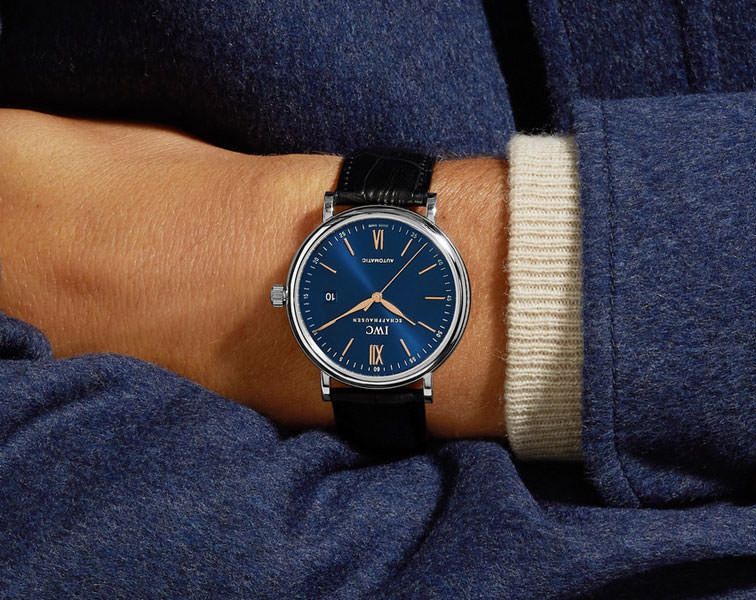 IWC  40 mm Watch in Blue Dial For Unisex - 4