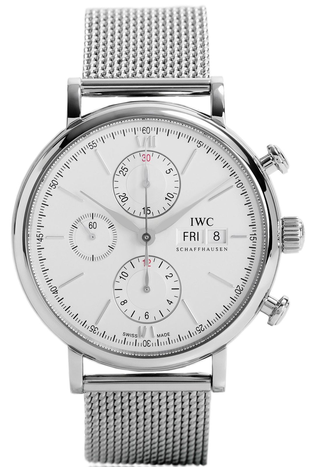 IWC Supermarine Chrono 42 mm Watch in Silver Dial For Men - 1