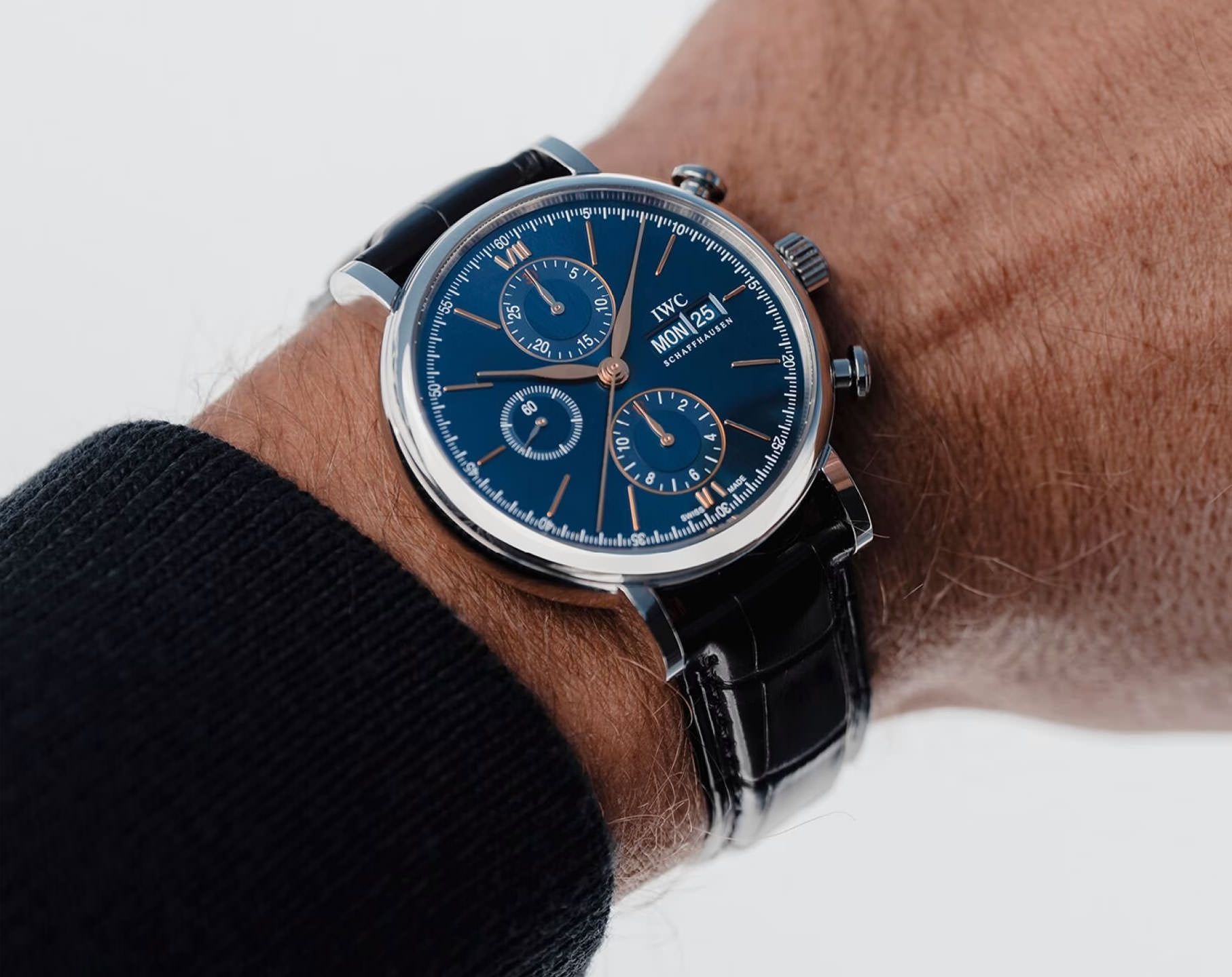 IWC Portofino  Blue Dial 42 mm Automatic Watch For Men - 8