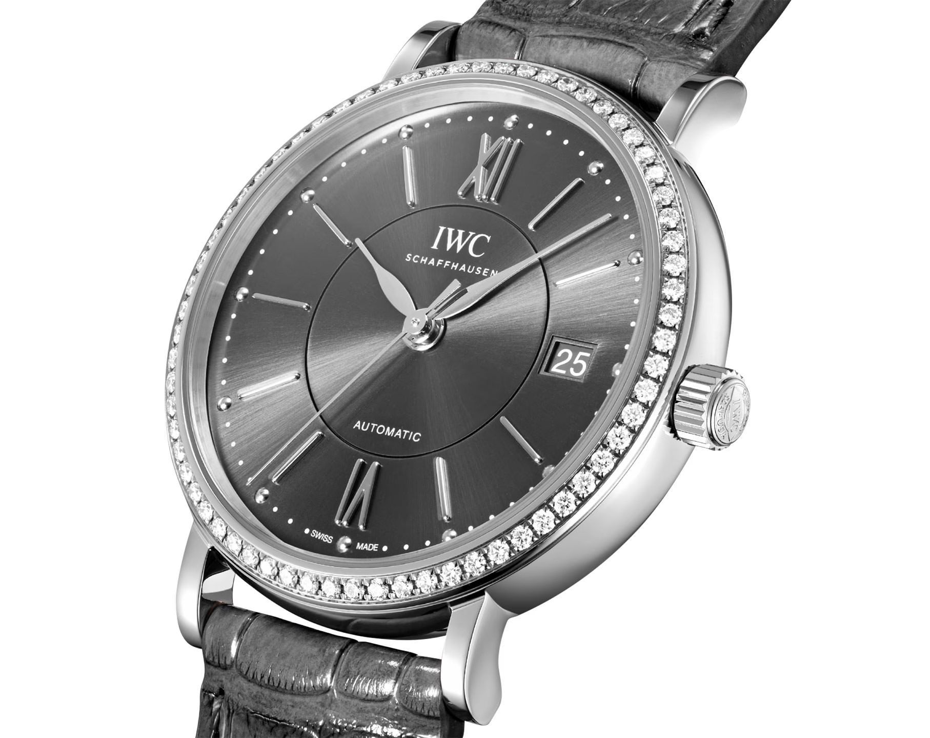 IWC Portofino  Grey Dial 37 mm Automatic Watch For Women - 6
