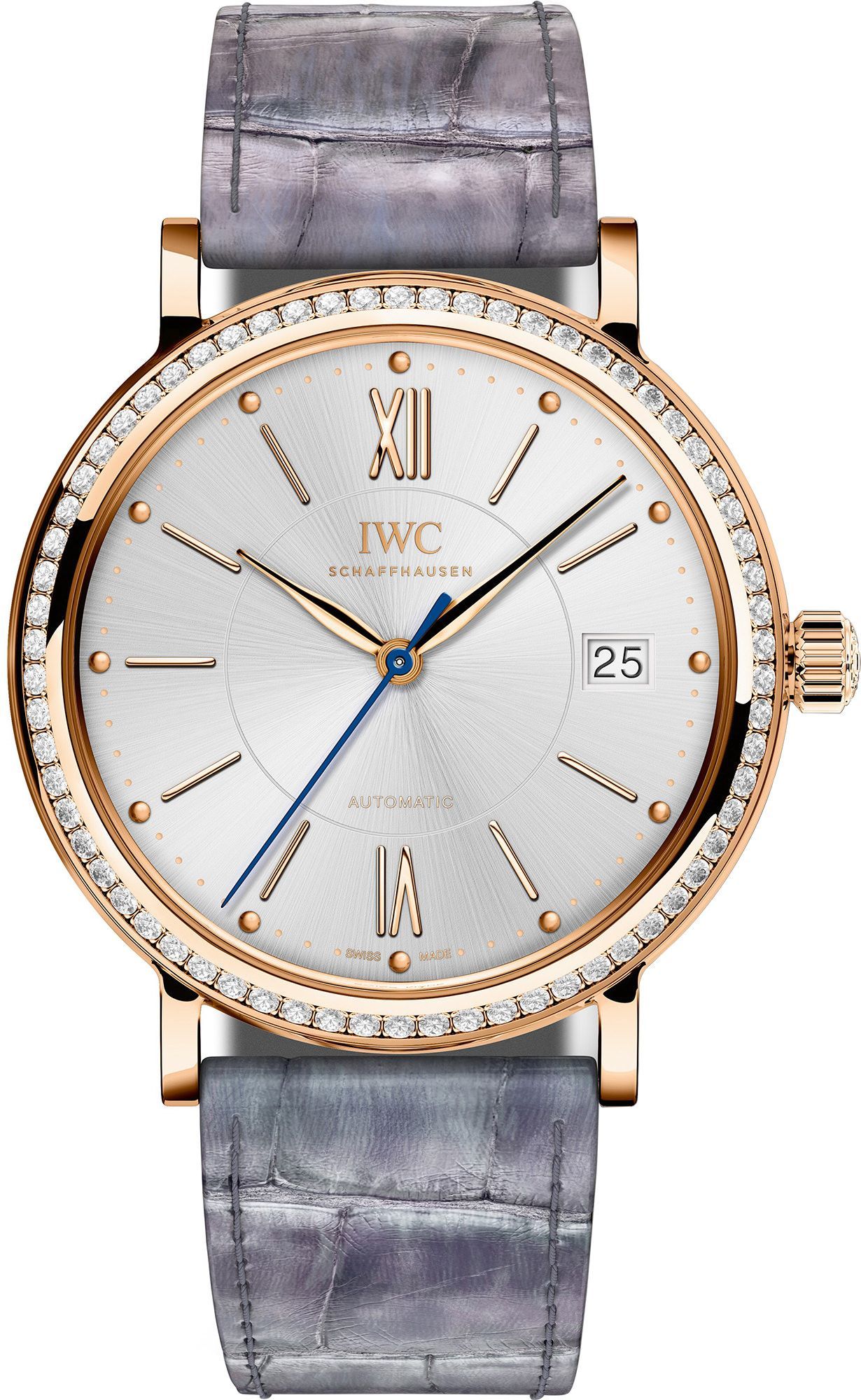 IWC  37 mm Watch in Silver Dial For Women - 1