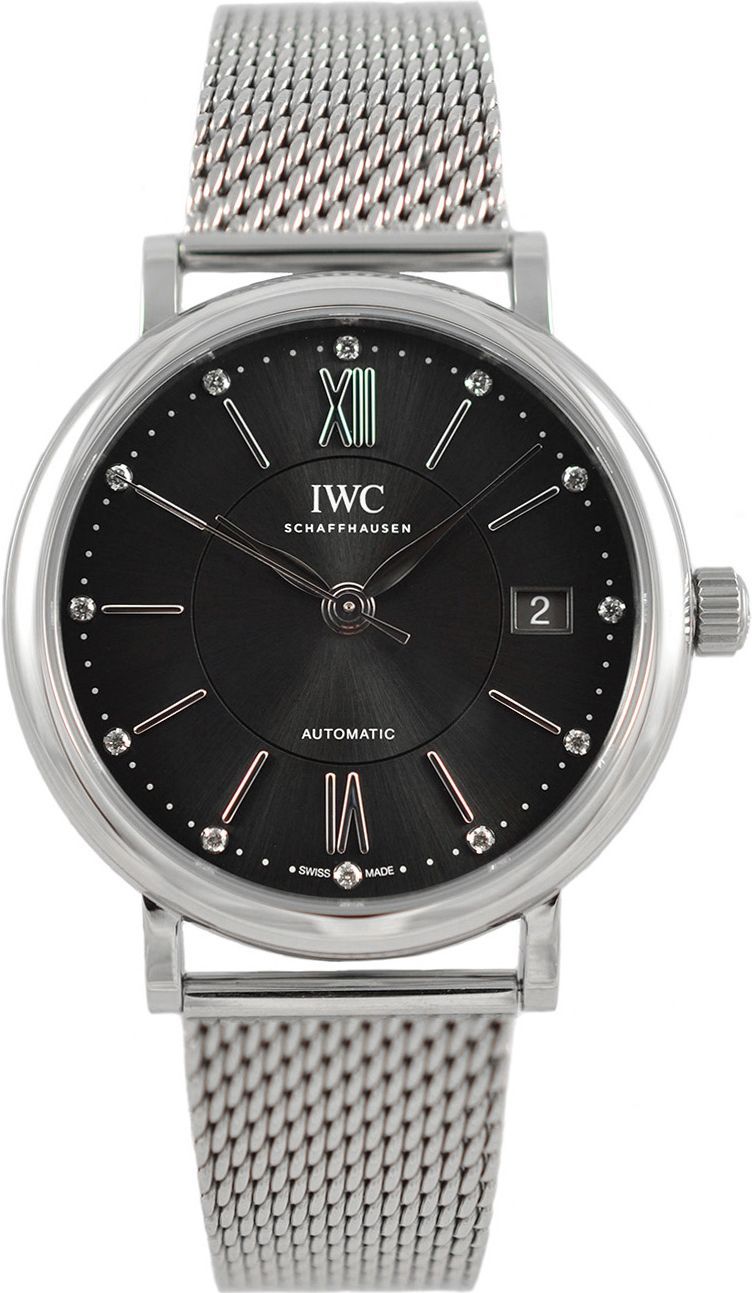 IWC Portofino  Grey Dial 37 mm Automatic Watch For Women - 1