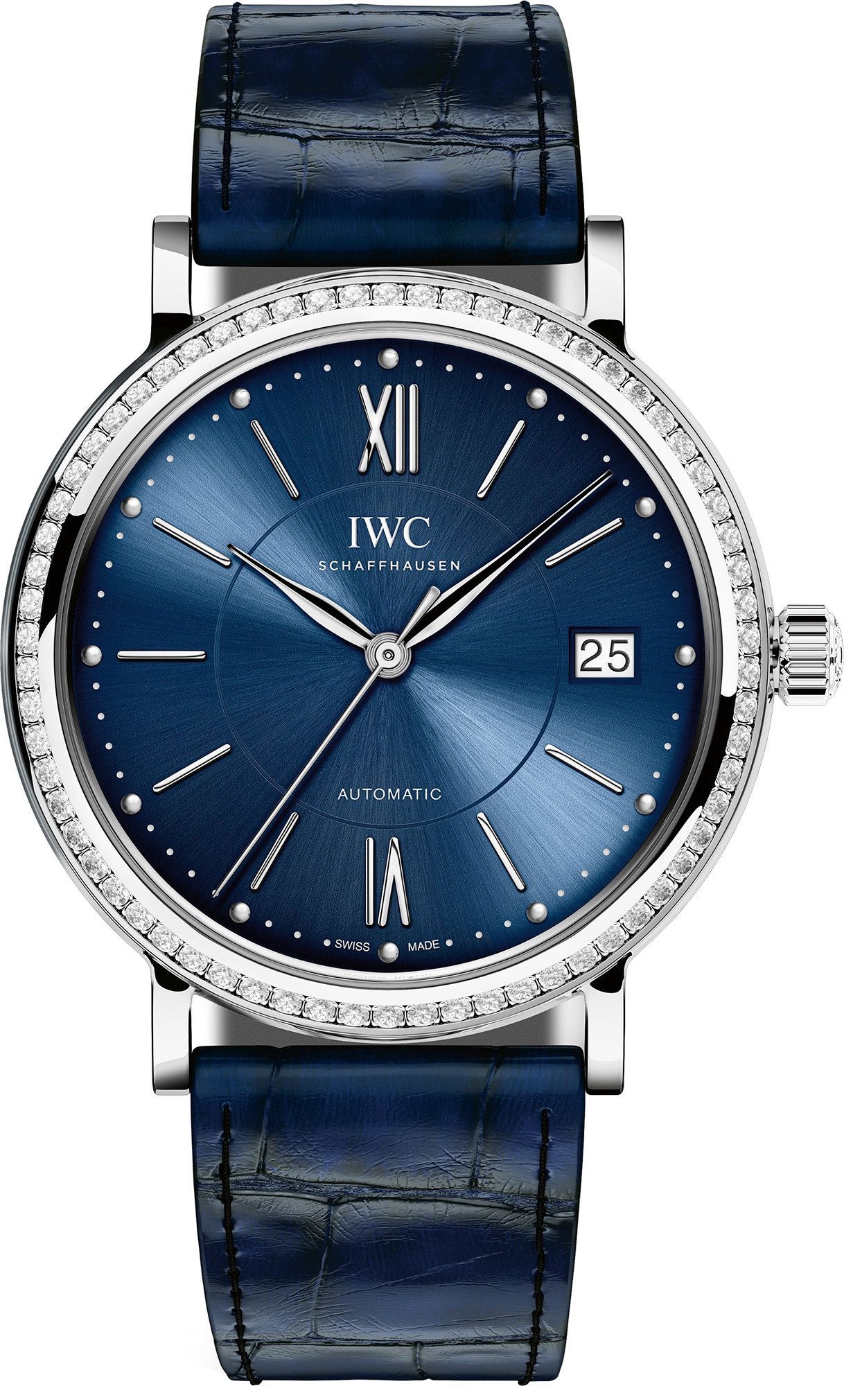 IWC Portofino  Blue Dial 37 mm Automatic Watch For Women - 1
