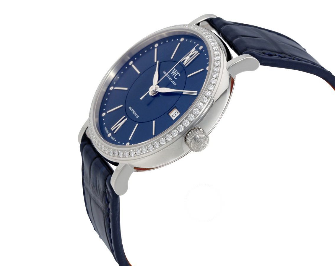 IWC Portofino  Blue Dial 37 mm Automatic Watch For Women - 2