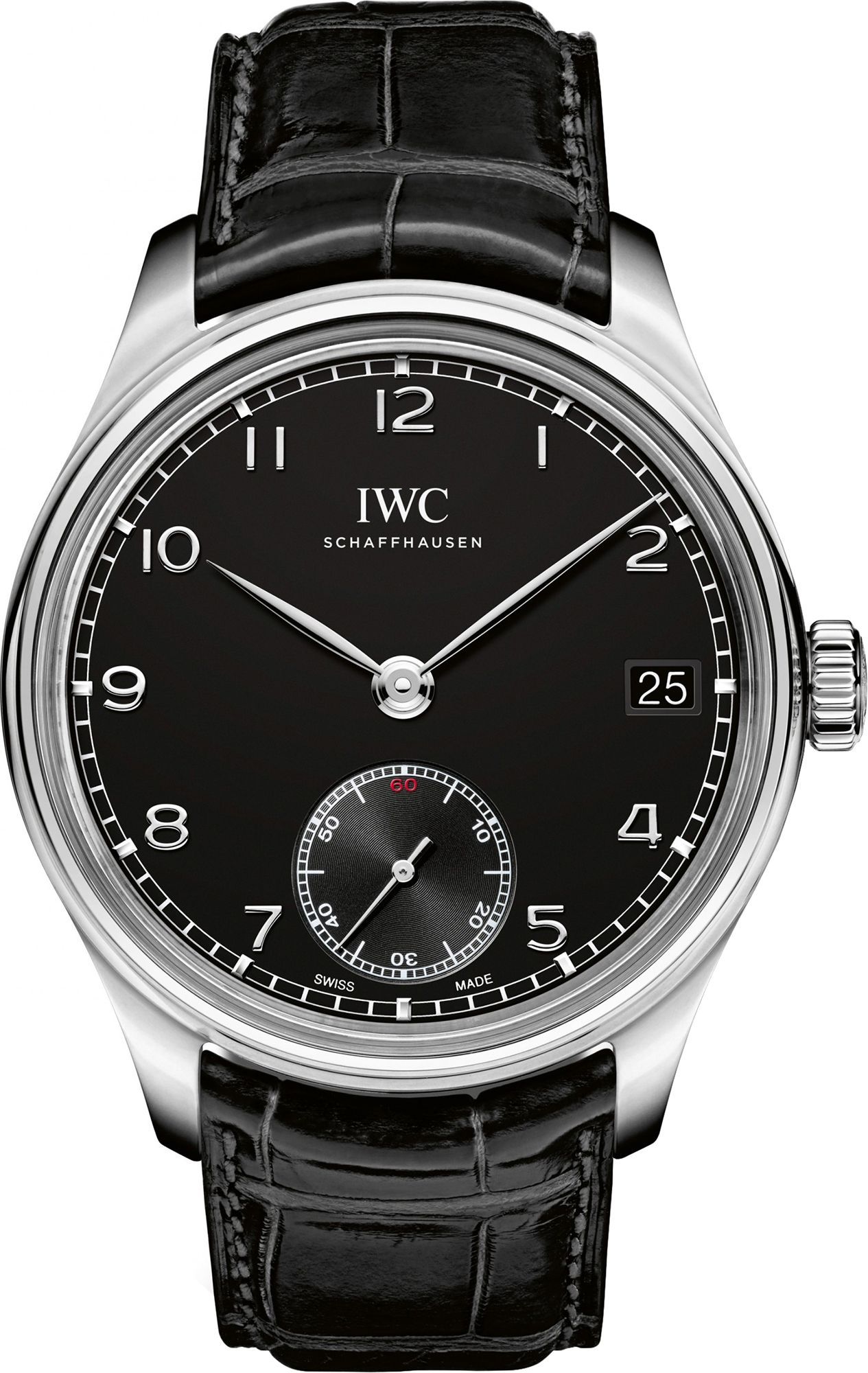 IWC Portofino Hand-Wound 8 Days Silver Dial 43 mm Manual Winding Watch For Men - 1