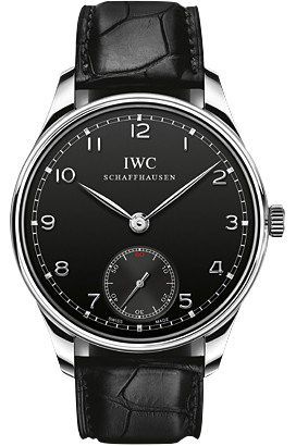IWC Portofino Hand-Wound Black Dial 44 mm Automatic Watch For Men - 1