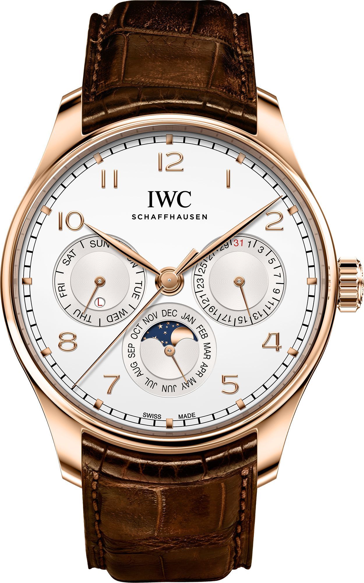 IWC Portugieser  Silver Dial 42.4 mm Automatic Watch For Men - 1