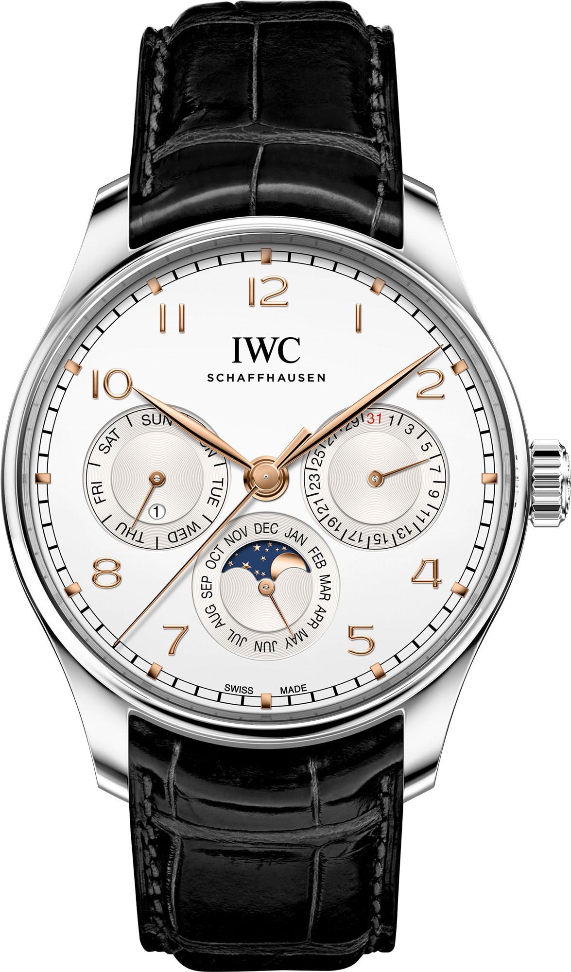 IWC Portugieser  Silver Dial 42.4 mm Automatic Watch For Men - 1