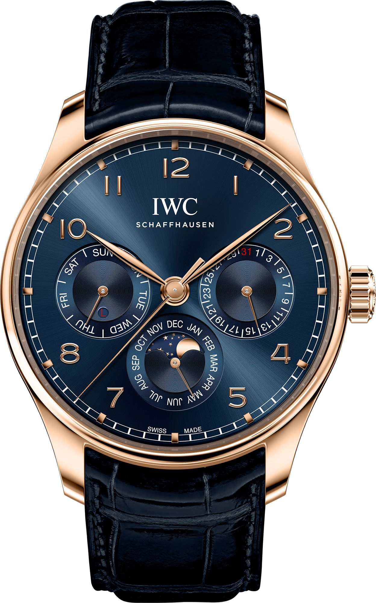 IWC Portugieser  Blue Dial 42.4 mm Automatic Watch For Men - 1