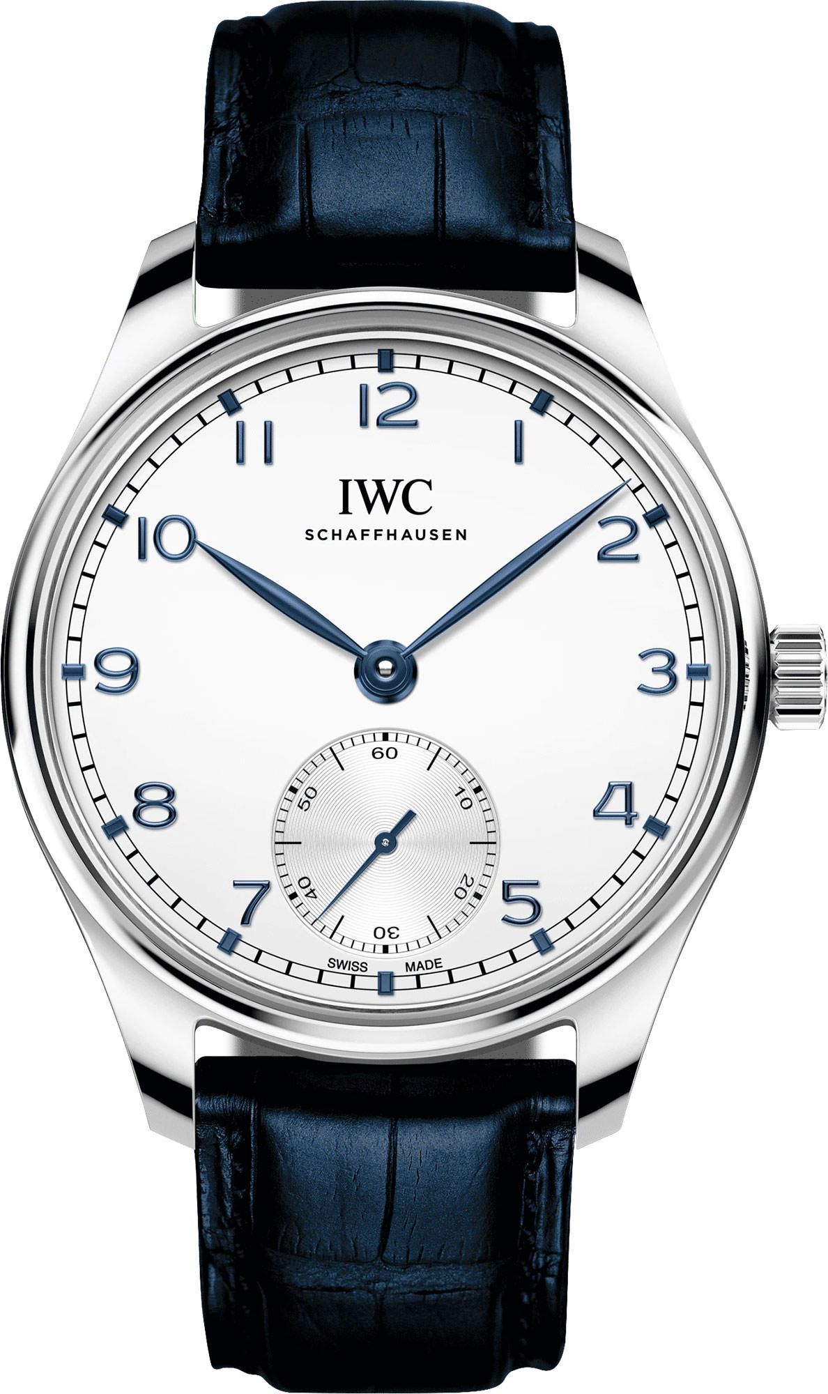 IWC  40.4 mm Watch in Silver Dial For Men - 1