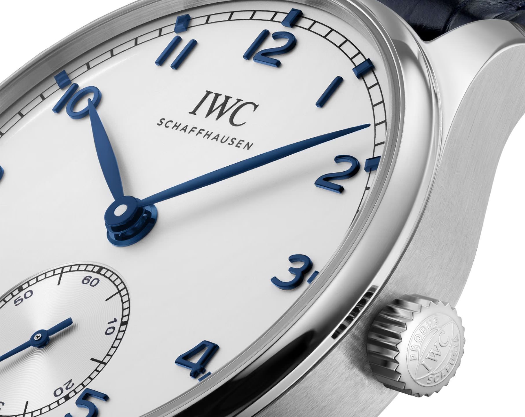 IWC  40.4 mm Watch in Silver Dial For Men - 8