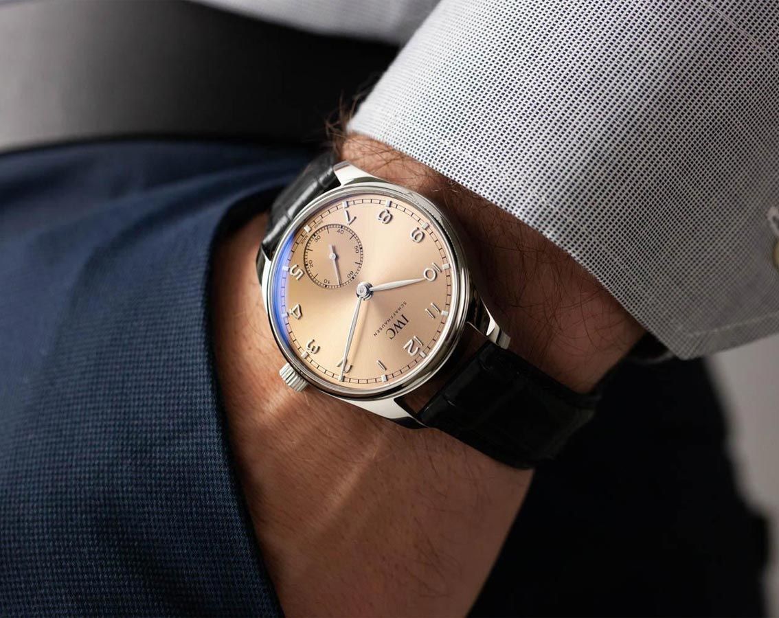 IWC Portugieser  Salmon Dial 40.4 mm Automatic Watch For Men - 3