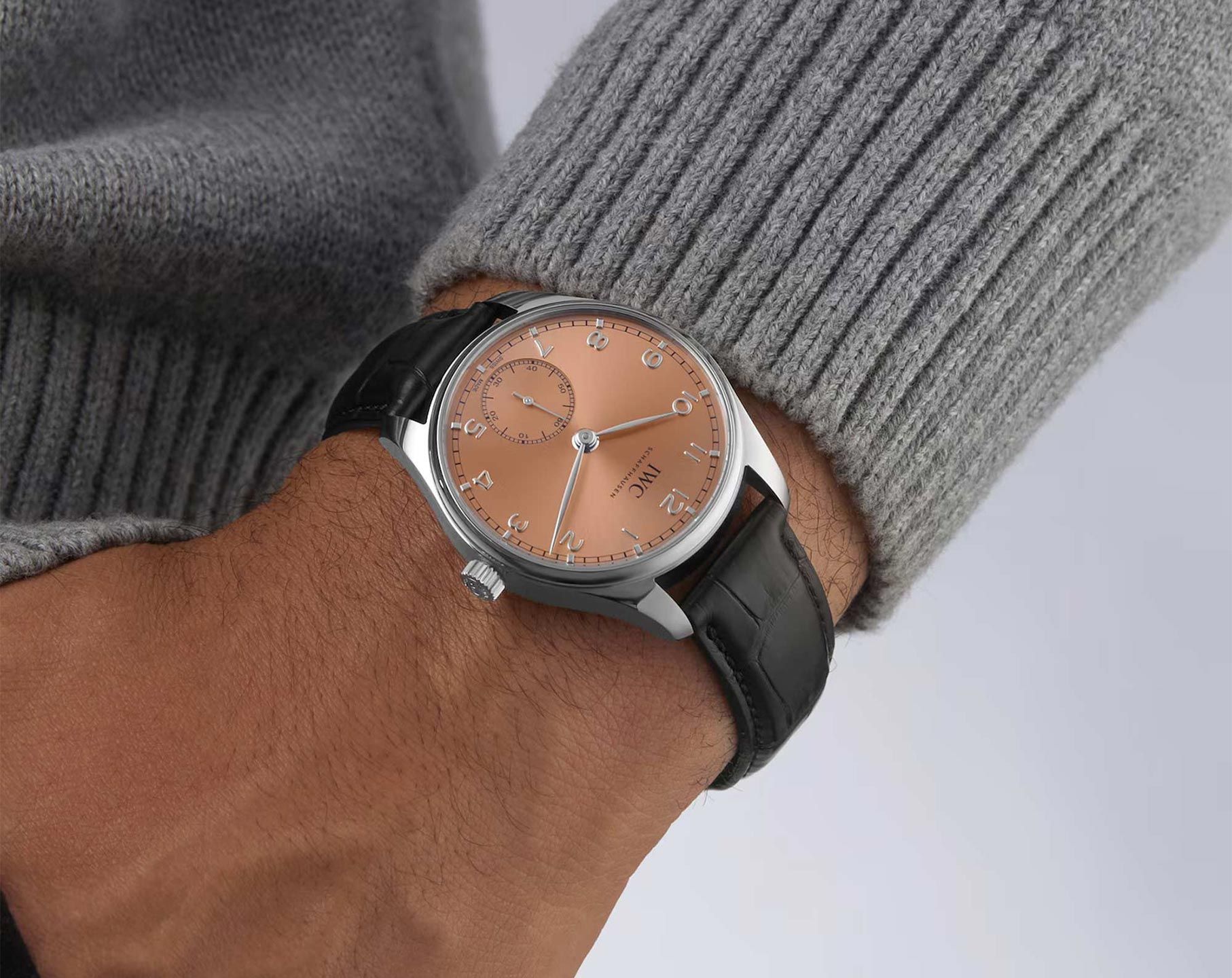 IWC Portugieser  Salmon Dial 40.4 mm Automatic Watch For Men - 4