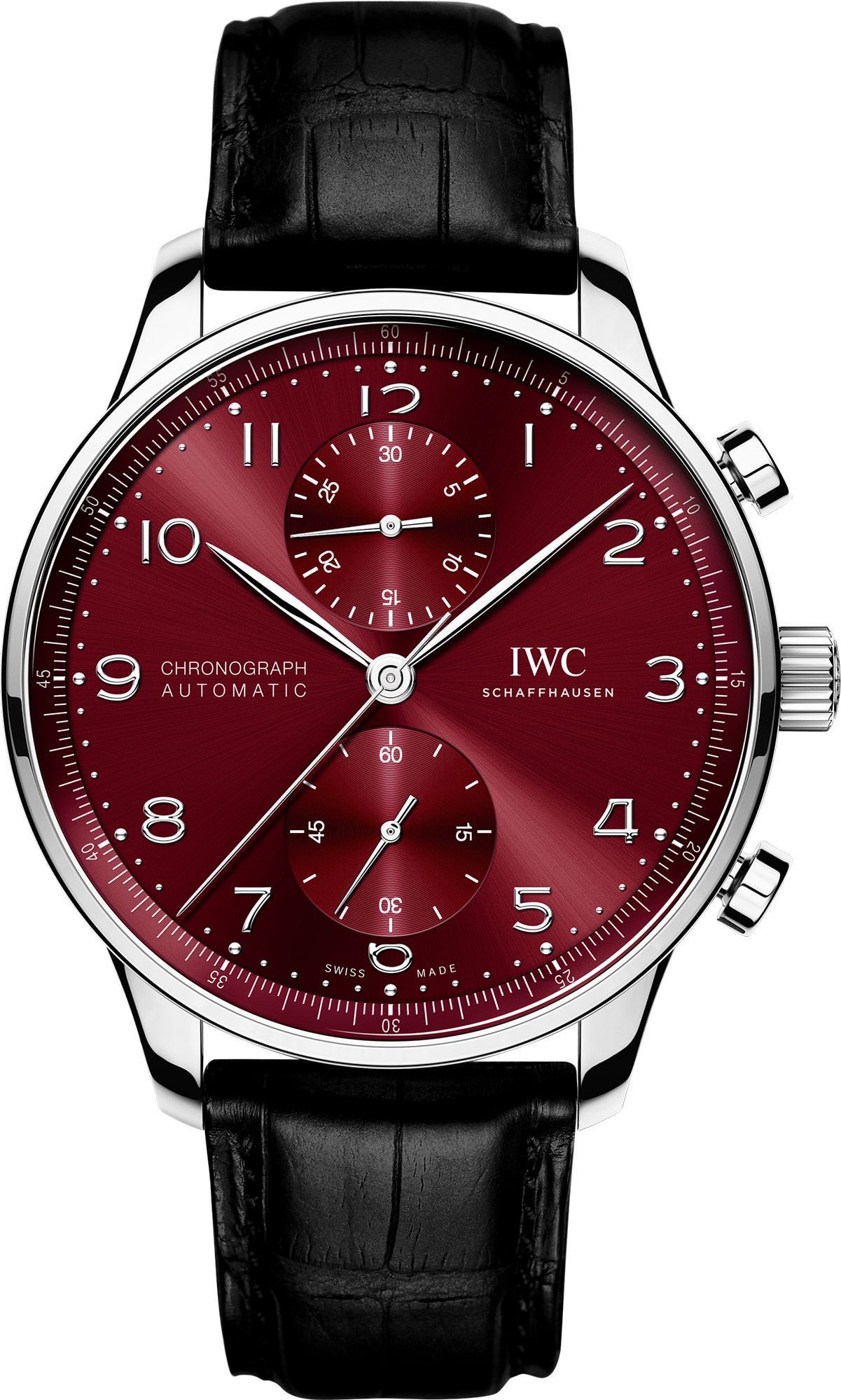 IWC Portugieser  Burgundy Dial 41 mm Automatic Watch For Men - 1